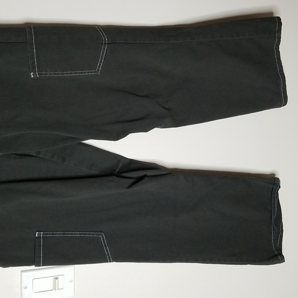 Dockatoo Womens Baggy Cargo Pants In Charcoal Sz 8 - Picture 3 of 6